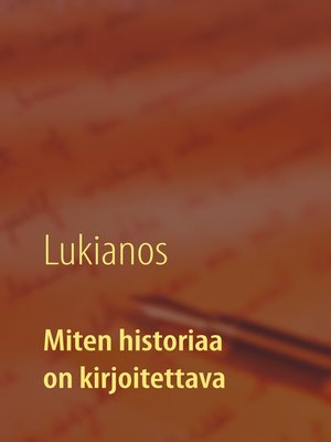 cover image of Miten historiaa on kirjoitettava